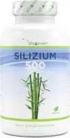 Produktbild von Vit4ever  - Silizium - 180 Kapseln mit 500 mg organisches Silicium pro Tag - Premium: Natürlich gewonnen aus Bambusextrakt - Hochdosiert - Vegan - Laborgeprüft