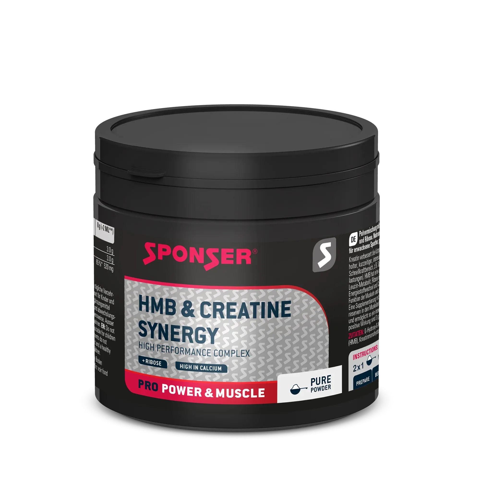 Produktbild von Bewertung Sponser HMB CREATINE SYNERGY Neutral High-Performance Supplement mit Kreatin HMB und Ribose