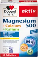 Produktbild von Doppelherz Magnesium Calcium Kalium Hochdosiertes Magnesium als Beitrag für die normale Muskelfunktion – 30 Tabletten