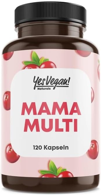 Produktbild von Bewertung Yes Vegan Mama Multi 3 in 1 Kinderwunsch Tabletten Schwangerschaftsvitamine und Stillzeit Vitamine 16 Prenatal Vitamins und Superfoods VEGAN