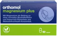 Produktbild von Orthomol Magnesium Plus 60er Kapseln - Magnesiumkapseln zur Nahrungsergänzung für Muskelfunktion & Superoxid Dismutase