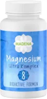 MADENA Magnesium Ultra Komplex, 8 bioaktive und organische Formen, 400mg elementares Magnesium, 120 Kapseln hochdosiert und vegan, mit Bisglycinat, Magnesium Citrat, Orotat