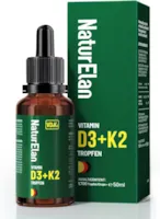 Produktbild von Bewertung NaturElan Vitamin D3 K2 Tropfen hochdosiert Tropfen 50ml 1000 I.E. Vitamin D3 pro Tropfen vegetarisch ohne Zusätze in Deutschland produziert
