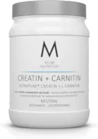Produktbild von Bewertung MORE NUTRITION Creatin und Carnitin 500g Natural Kreatin Monohydrat Pulver