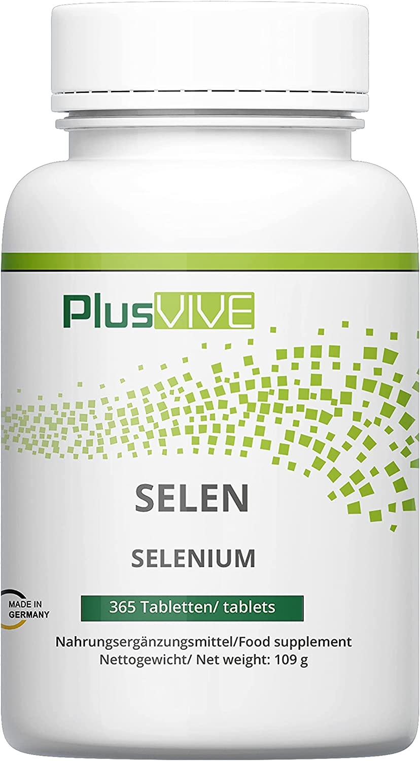 Produktbild von PlusVive, Natriumselenit und Selen Methionin Tabletten, 100 µg, 365 Tabletten