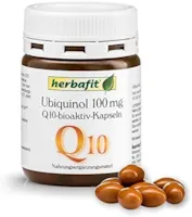 Produktbild von Herbafit - Ubiquinol 100 mg Q10 bioaktiv 75 Kapseln