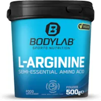 Produktbild von Bewertung Bodylab24 L-Arginine Powder 500g reines Arginin-Pulver 2000mg Arginin je Dosis aus Mais- & Zuckerrübenmolasse zucker- und aspartamfrei