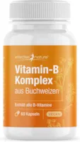 effective nature Vitamin B Komplex aus Buchweizen - 60 Kapseln - Vitamin B Kombipräparat mit Folsäure