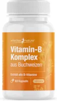 Produktbild von effective nature Vitamin B Komplex aus Buchweizen - 60 Kapseln - Vitamin B Kombipräparat mit Folsäure