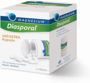 Produktbild von Magnesium-Diasporal 400 EXTRA Kapseln: Das Magnesium der EXTRA-KLASSE mit 400 mg Magnesium pro Kapsel, 100 Stück
