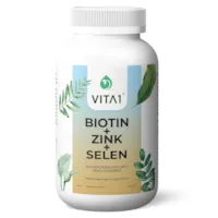 Produktbild von VITA 1 Biotin Komplex 365 Tabletten Jahrespackung Vegan Haar-Power Vitamin B7 Biotin 10.000 mcg Biotin Zink Selen hochdosiert 100% vegan | Von VITA1