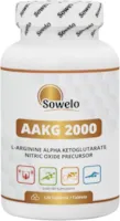 Produktbild von Bewertung Sowelo AAKG L-Arginin 1000mg Aminosäure Nahrungsergänzungsmittel Alpha Ketoglutarat Reguliert den Blutdruck Schnellere Muskelerholung 120 Kapseln