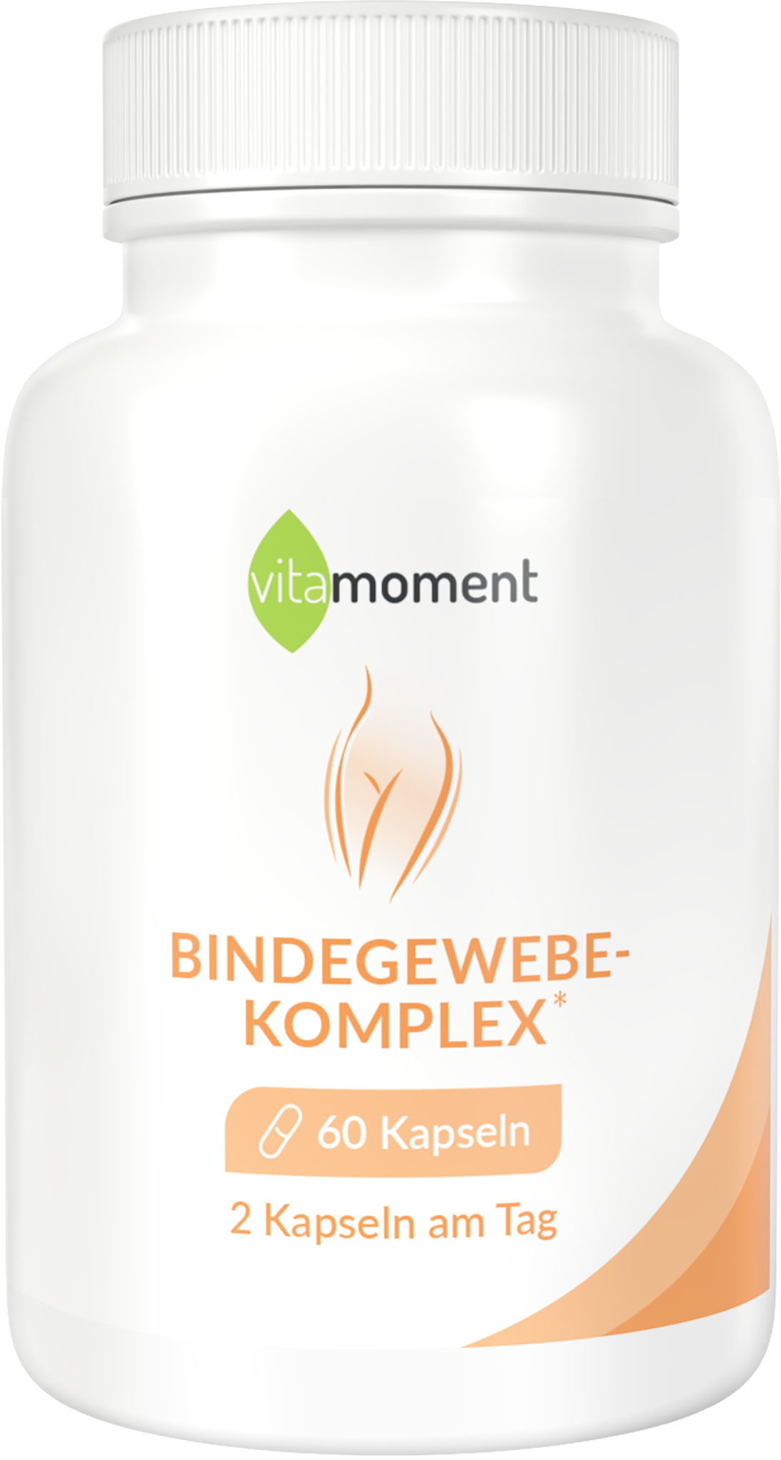 Produktbild von Bewertung vitamoment Bindegewebe-Komplex Kapseln Haut Haare Nägel Zyklusbalance PMS Mangan Kupferbisglycinat Brennnessel Ackerschachtelhalm Wacholderbeere
