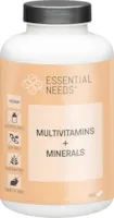 Produktbild von Essential Needs® Multivitamins + Minerals – Vegetarisch – mit Vitamin C, B1, B2, B3, B6, Biotin, Magnesium – 1 x 365 Tabletten