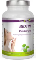 Produktbild von Vita2You Biotin 15.000 mcg (Vitamin B7) 240 Kapseln - Hochdosiert mit 15mg - Für Haut und Haare - Premium Qualität - Made in Germany