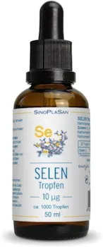 Produktbild von Sinoplasan - Selen Tropfen flüssig 200µg, 10µg pro Tropfen, 200µg pro Tagesdosis, SEHR HOHE AUFNAHMEFÄHIGKEIT, vegan, MIT ALLEN ANALYSEN