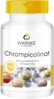 Produktbild von WARNKE VITALSTOFFE Chrompicolinat mit 60µg Chrom pro Kapsel essentielles Spurenelement vegan Chromium Picolinate 100 Kapseln