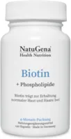 Produktbild von Bewertung NautuGena Biotin bioaktives Biotin mit Phospholipide 120 Kapseln 4 Monats Packung