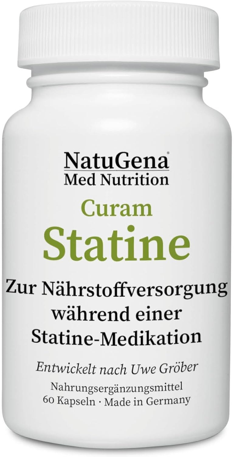 Produktbild von Bewertung NatuGena Curam­Statine zur Begleitung einer Statine-Medikation mit bioaktiven Vitaminen und patentierter K2-Rezeptur 60 Kapseln 30-Tage-Packung