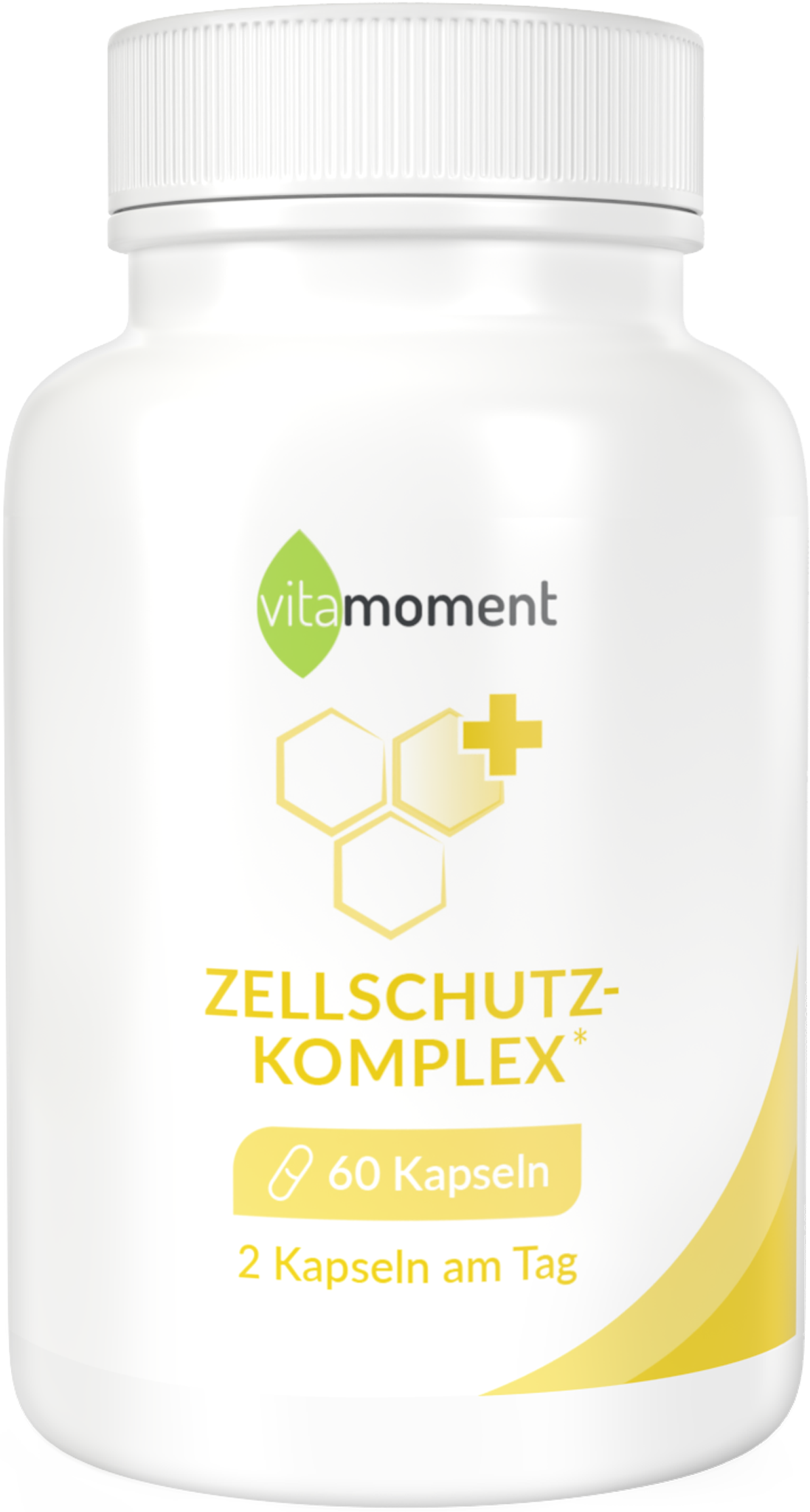 Produktbild von Bewertung vitamoment Zellschutz-Komplex Kapseln Antioxidantien Calcium Phosphor Vitamin C MSM Kupfer Vitamin B2 B3 B12 Curcuma-Extrakte Weihrauch Zellschutz