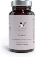 Produktbild von Bewertung BALANCED VITALITY Hyaluron mit Zink 500-700 kDa 500mg Hyaluron ohne Zusatzstoffe laborgeprüft für Haut, Knochen, Bandscheiben Gelenke 90 vegane Kapseln für 3 Monate Made in Germany