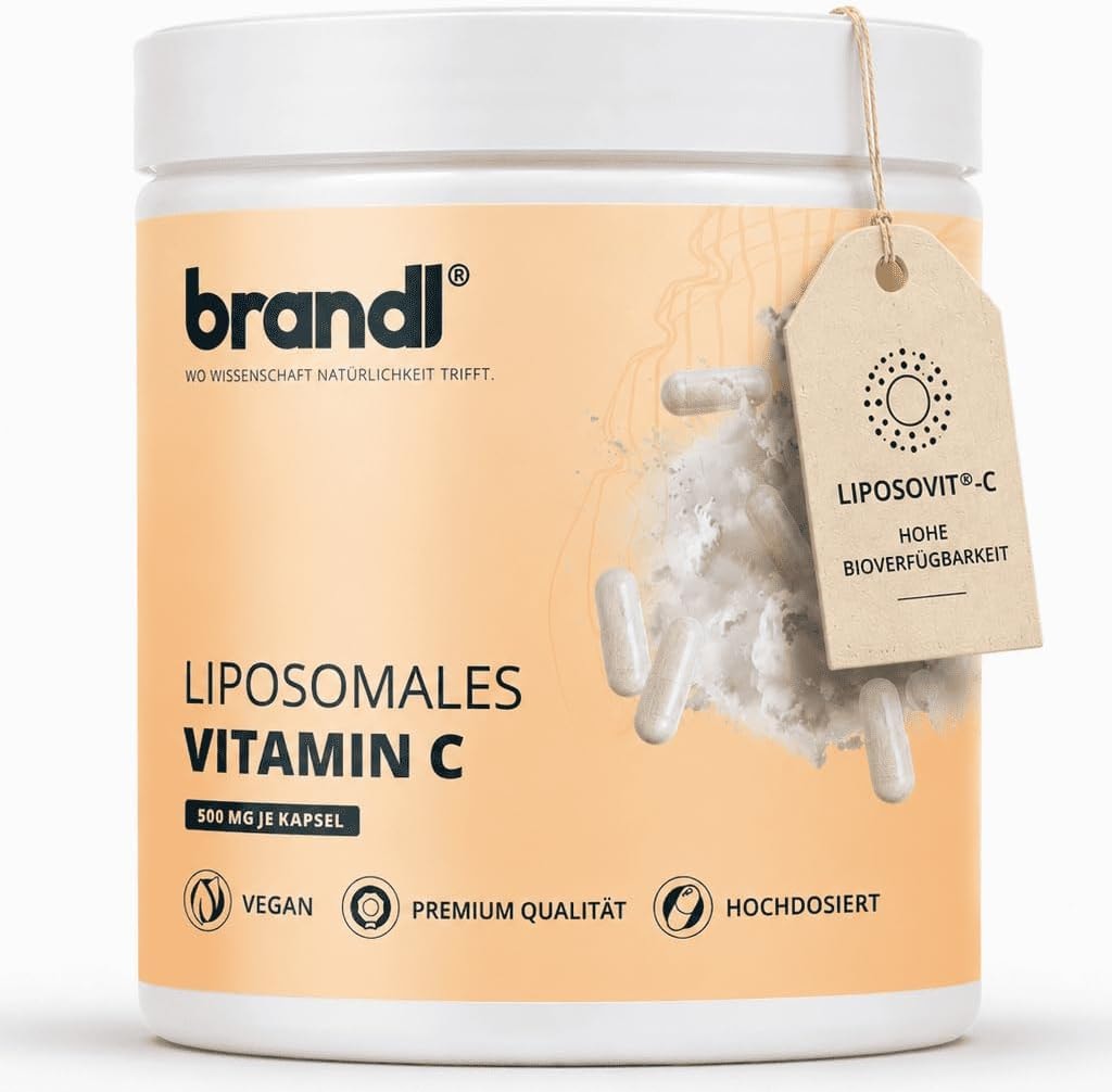 Produktbild von Bewertung brandl Liposomales Vitamin C 120 Kapseln hochdosiert natürlich ohne Zusatzstoffe Vitamin C für aktive körperbewusste Menschen
