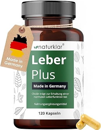 Produktbild von Bewertung Naturklar Leber Plus hochdosiert Mariendistel Kapseln mit Artischocke Löwenzahn Curcuma Cholin 120 Kapseln  Vegan Milk thistle
