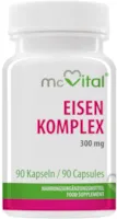 Produktbild von McVital Eisen Komplex 300 mg • 90 Kapseln • Mit Vitaminen • Made in Germany