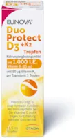 EUNOVA DuoProtect D3 + K2 1000 I.E. - Tropfen - Nahrungsergänzungsmittel für gesunde Knochen - 1 x 11,5 ml