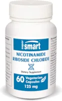 supersmart Nicotinamide Riboside 125 mg Hilft, den NAD+ Spiegel zu erhöhen Hilft, die kognitive Funktion zu verbessern & den Cholesterinspiegel zu senken | GMO-frei - 60 vegetarische Kapseln