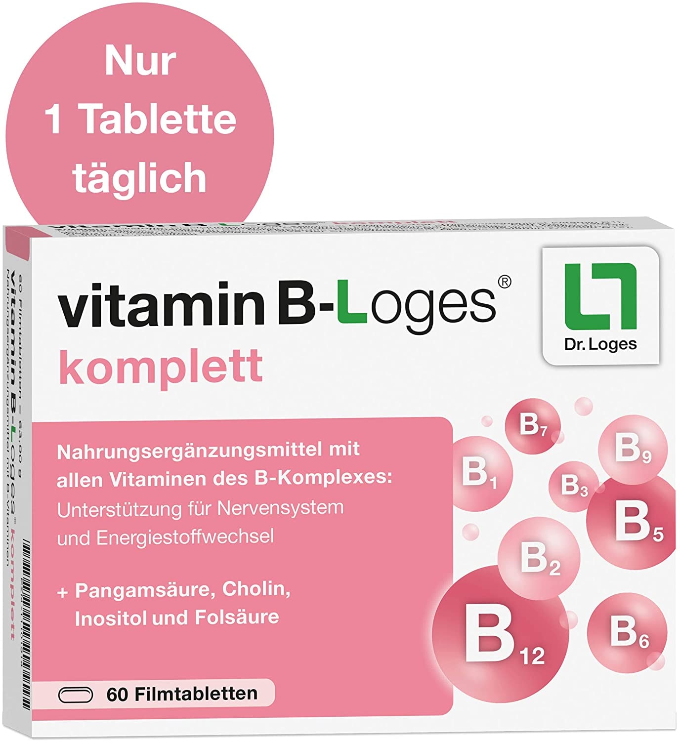 Produktbild von Dr. Loges Vitamin B-loges komplett, 60 St