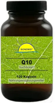 Bonemis Coenzym Q10 (98% Ubichinon) 120 hochdosierte Kapseln, ohne unerwünschte Zusätze