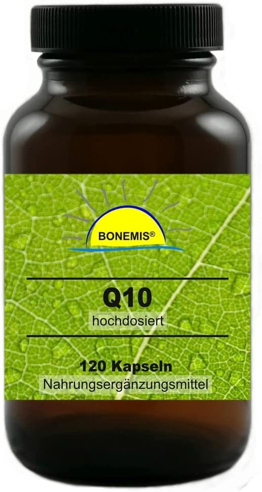 Produktbild von Bonemis Coenzym Q10 (98% Ubichinon) 120 hochdosierte Kapseln, ohne unerwünschte Zusätze