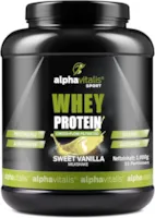 Produktbild von Bewertung alphavitalis Whey Protein Pulver Eiweißpulver für Proteinshakes Kraftsport und Fitness WPC Whey Konzentrat cross flow mikrofiltiert CFM 1000g