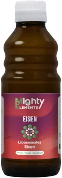 Produktbild von Mighty Elements Liposomales Eisen 15mg I flüssig I 25 Portionen I neue Formel I toller Geschmack I vegan I hohe Bioverfügbarkeit I Mighty Elements I 100ml Glasflasche