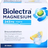 Produktbild von Bewertung Biolectra Magnesium 243 forte Zitrone Brausetabl. 20 St