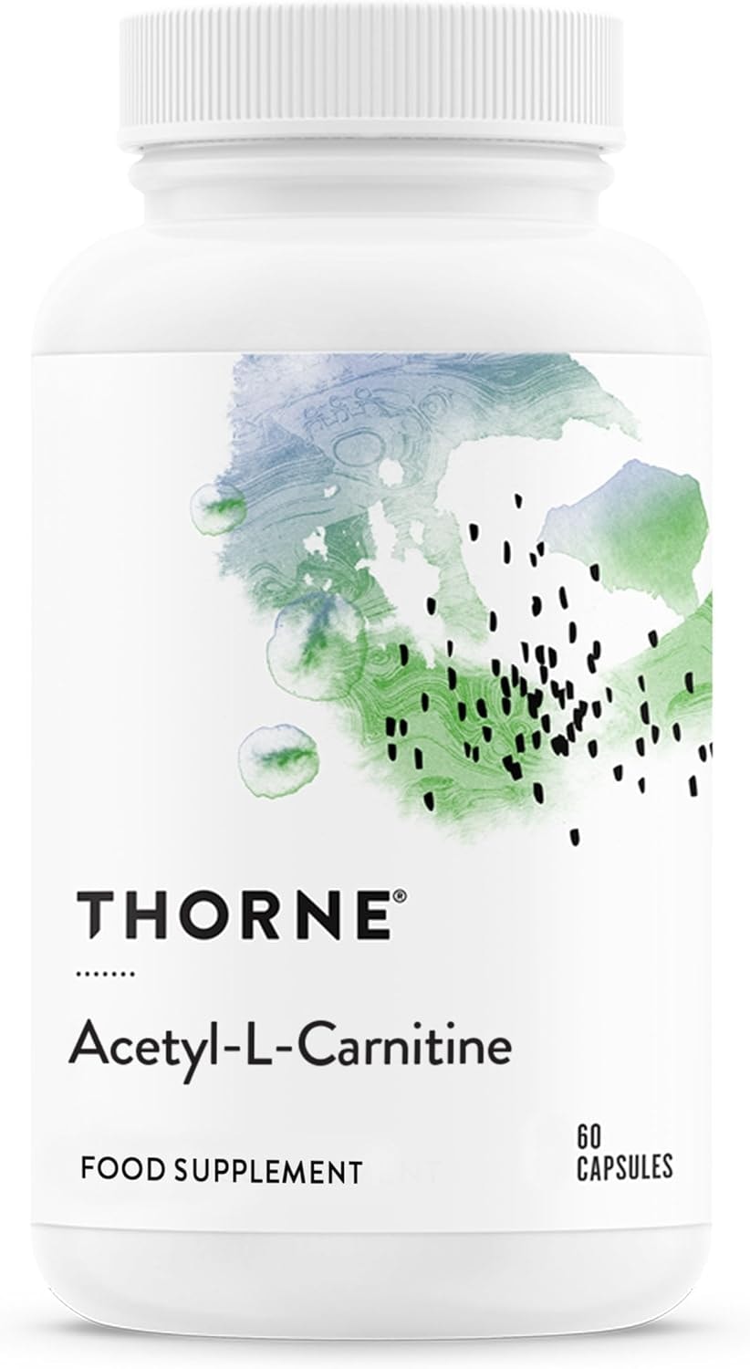 Produktbild von Bewertung Thorne Acetyl-L-Carnitine 500mg unterstützt die Gehirnfunktion und gesunde Nervenempfindungen in den Händen und Füßen 60 Kapseln