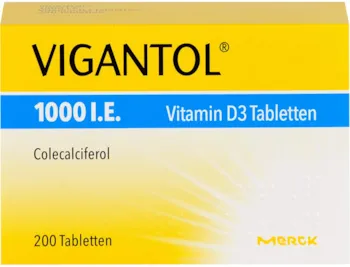 Produktbild von Merck Vigantol 1.000 I.E. Vitamin D3 Tabletten, 200 St