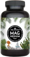 Produktbild von Bewertung Feel Natural Magnesium Kapseln 365 Stück mit 664mg Magnesiumoxid je Kapsel, davon 400mg ELEMENTARES (reines) Magnesium - höherer Gehalt als Magnesiumcitrat. Laborgeprüft, hochdosiert. Vegan, in Deutschland produziert