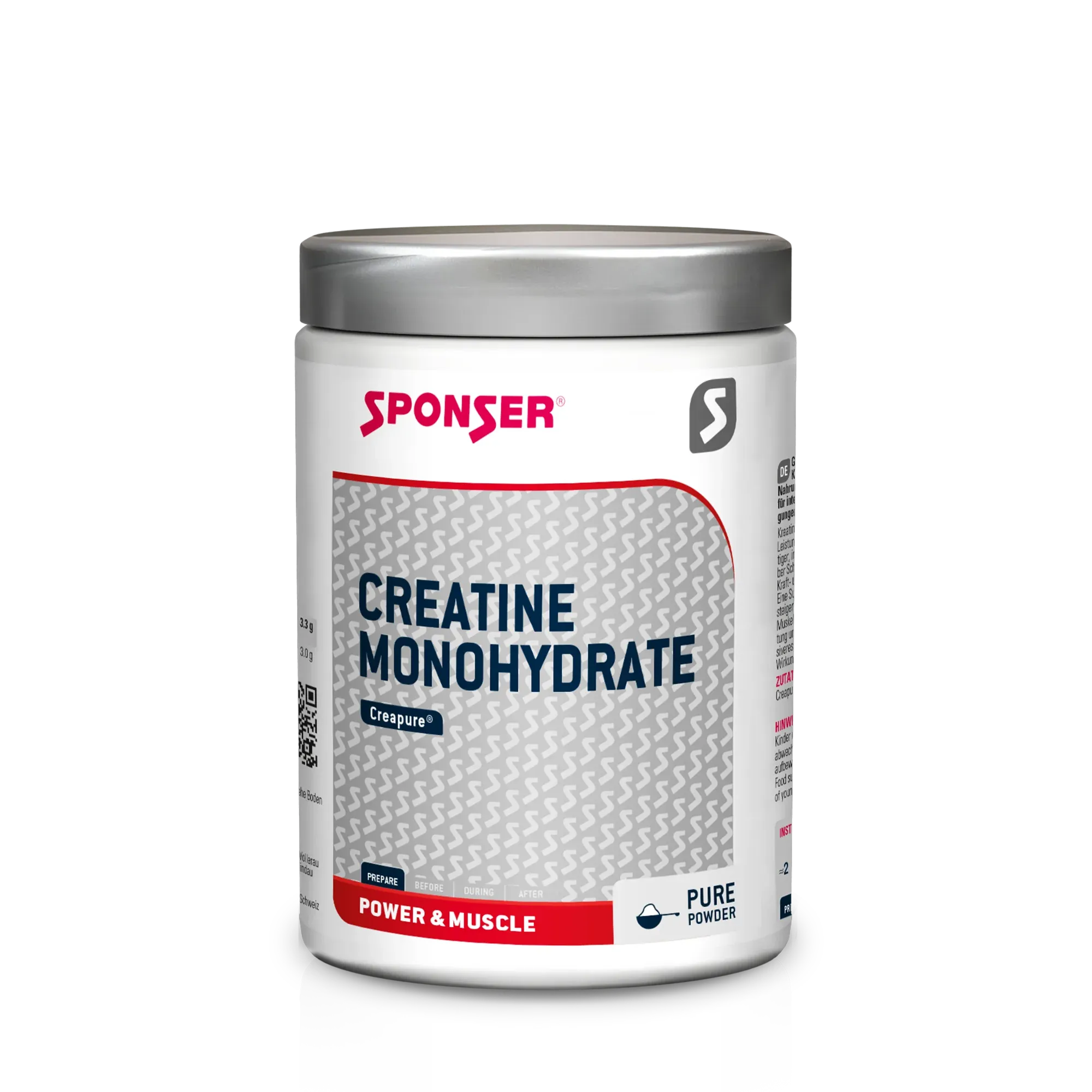 Produktbild von Bewertung Sponser CREATINE MONOHYDRATE Neutral 100% reines Kreatin Creapure® Kreatinmonohydrat