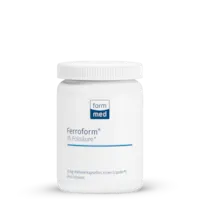 Produktbild von Bewertung FormMed Ferroform 15 Folsäure+ 15 mg mikroverkapseltes Eisen mit Folsäure als Metafolin® plus Vitamin C, Vitamin B2 und Kupfer Artikel-Nr. 2000.1415