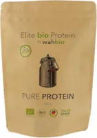 WAHBIO 100% Bio Protein–Pulver Molkeproteinisolat, Molkeproteinkonzentrat sowie Protein aus Ei und Soja 450g – 4 Komponenten Bio-Protein-Pulver (Whey, Casein, Ei und Soja Komponenten) – Bio Whey Protein ohne Zucker, Süßungsmittel und Zusatzstoffe