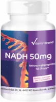 Produktbild von Bewertung Vitamintrend NADH 50mg 120 vegane Kapseln hochdosiert mit zeitverzögerter Freisetzung Vitamintrend