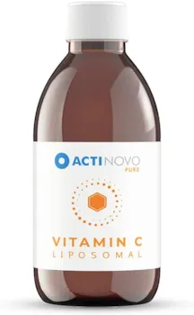 ActiNovo Vitamin C | 25 Tagesdosen à 1000 mg Vitamin C | Vegan | 250 ml | Hochdosiert & laborgeprüft | 24h-Versorgung | Wirksamer als Pulver & Serum | Liposomal | Glutenfrei | Made in Germany