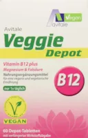 Produktbild von Avitale - Veggie Depot Vitamin B12, Magnesium Plus Folsäure Tabletten, 1er Pack (1 x 60 Stück)
