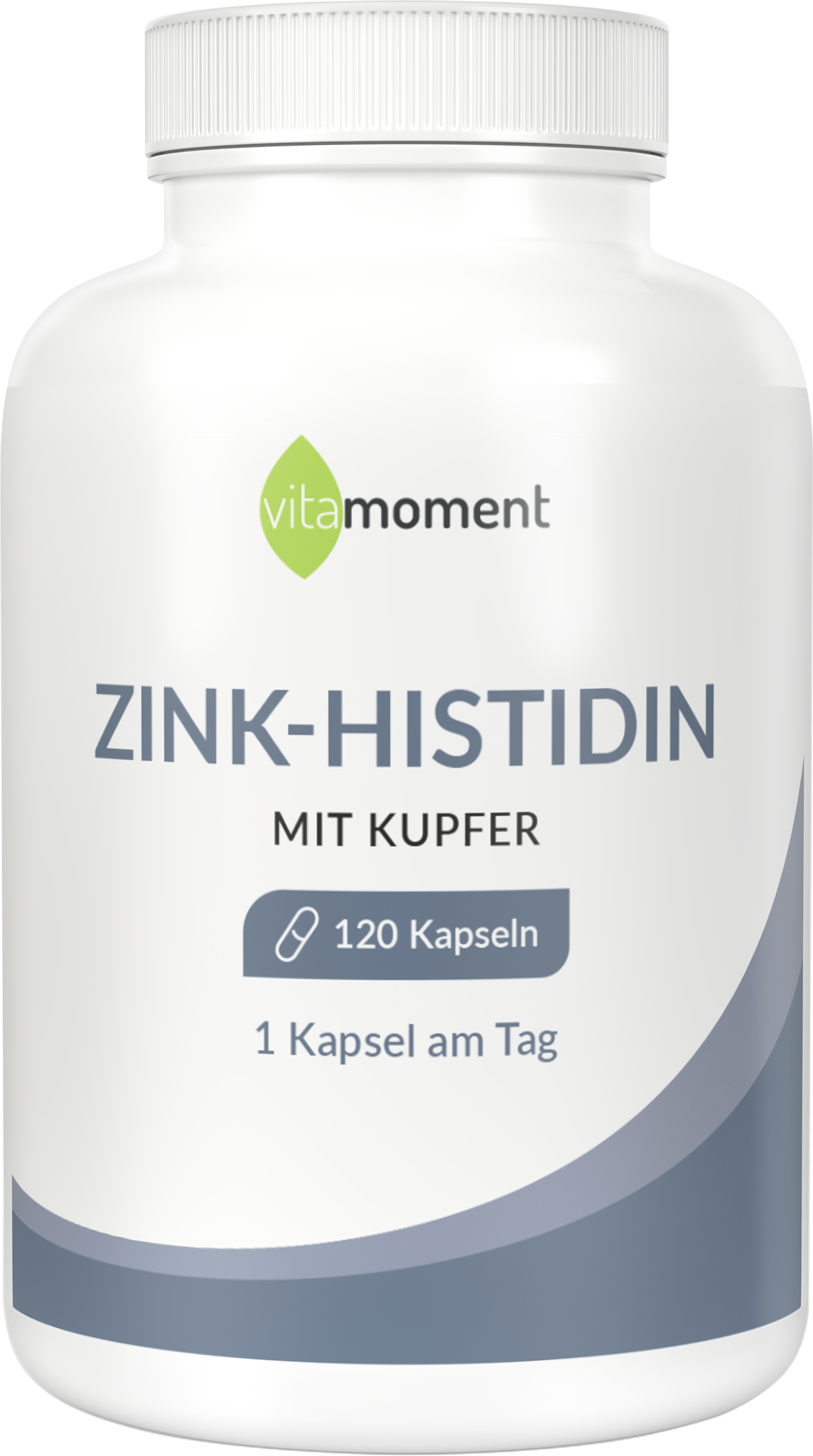 Produktbild von Bewertung vitamoment Zink-Histidin Kapseln Zink Hochdosiert Kupfer Histidin Immunsystem Energiestoffwechsel Haut Haare
