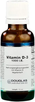 Douglas Laboratories Vitamin D-3 1000 i.E. pro Tropfen - Zuckerfreies Nahrungsergänzungsmittel mit natürlichem Vitamin D, 15 ml