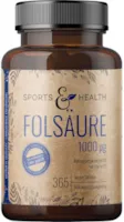 CDF Sports & Health Solutions Folsäure Hochdosiert 365 Tabletten Folsäure 1.000µg pro Tablette Mit Vitamin B9 - Folate - vegan - Ohne Jod - Folic acid - - Folsaeure - 500µg Vitamin B9 - Metafolin - Akazienfaser - Methylfolate
