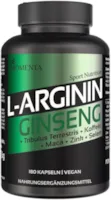 Produktbild von Bewertung BIOMENTA Arginin Ginseng 180 L-Arginin Ginseng Kapseln hochdosiert Wirkstoffkomplex mit Arginine Ginseng Maca Tribulus Terrestris Koffein Zink Selen vegan Premiumqualität