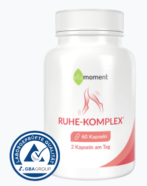 Produktbild von Bewertung vitamoment Ruhe-Komplex Kapseln Magnesium Vitamin C B-Vitaminen Selen L-Tryptophan Ashwagandha Nerven Psyche Energiestoffwechsel Muskeln